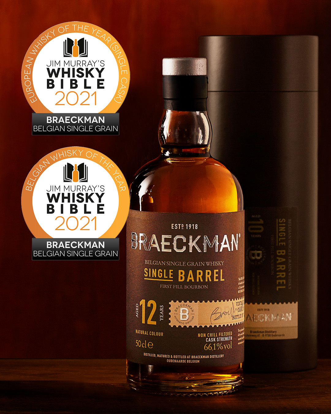 Europese en Belgische whisky van het jaar met een score van 96,5