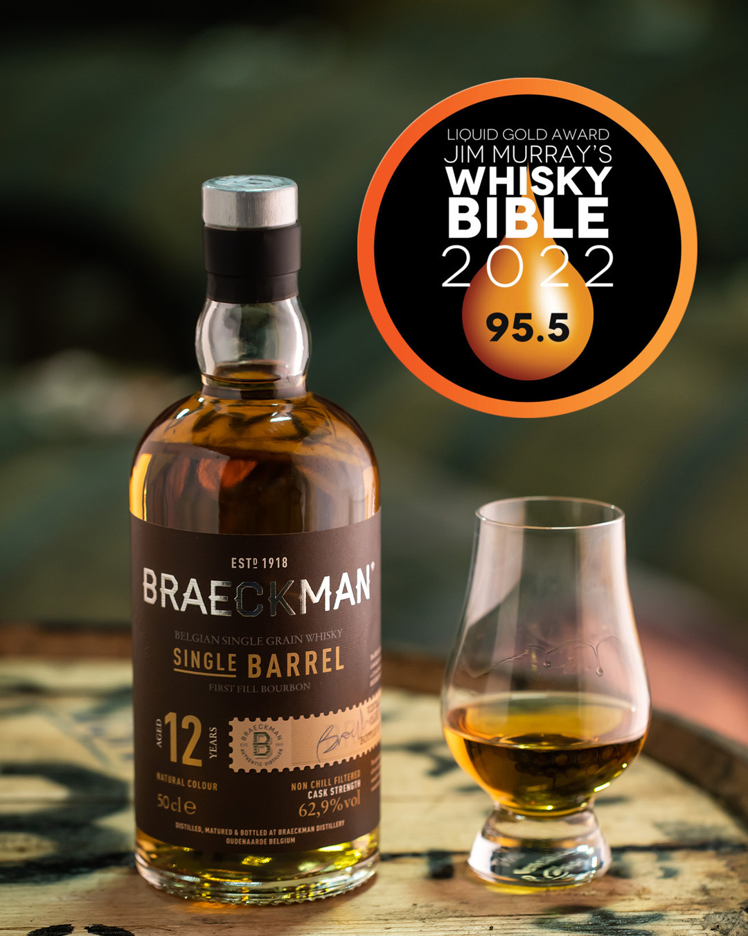 12 jaar oude Braeckman whisky wint liquid gold
